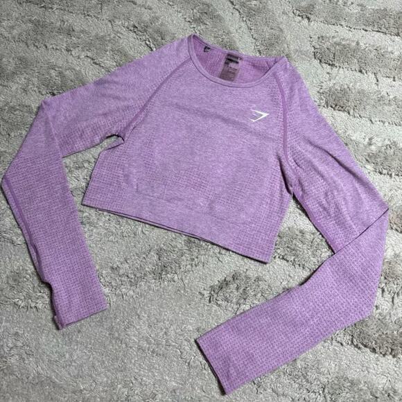 Gymshark Vital Seamless Long Sleeve Crop Top - Picture 1 of 4